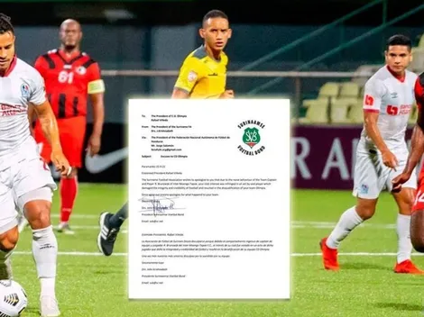 Asociación de fútbol de Surinam pide disculpas al Olimpia