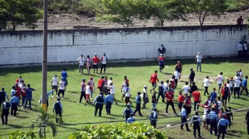 Disturbios tras el Olimpia vs Marathón dejó varios capturados [VIDEO]