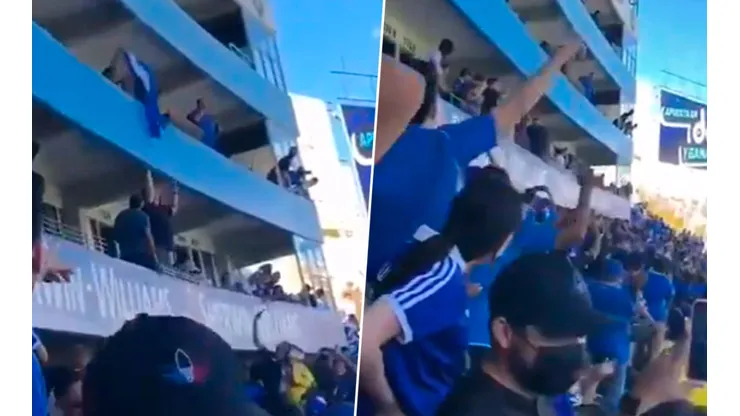 Aficionados de El Salvador roban bandera de Honduras [VIDEO]