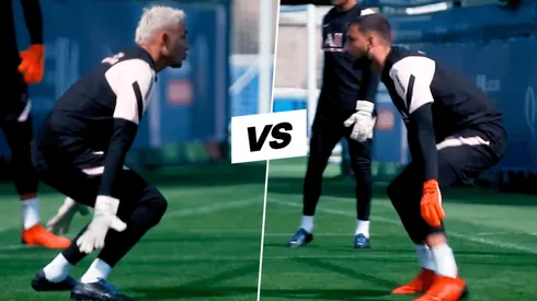 Navas vs. Donnarumma: duelo de atajadas en la práctica del PSG [VIDEO]