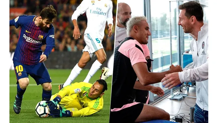 Keylor Navas y Lionel Messi: de rivales a compañeros