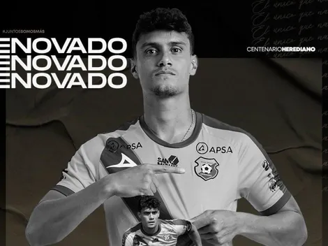 Yeltsin Tejeda renueva su contrato con Herediano