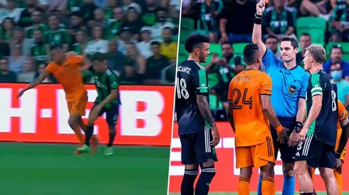 Darwin Cerén es expulsado tras golpear en la cara a un rival [VIDEO]