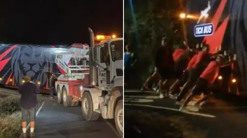 El bus de Alajuelense sufre un horrible estreno [VIDEO]