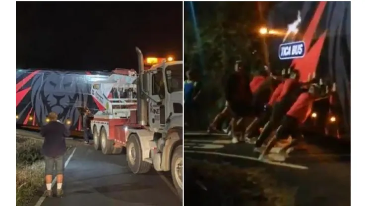 El bus de Alajuelense sufre un horrible estreno [VIDEO]