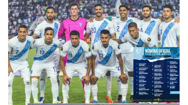 Los convocados de Guatemala para la Copa Oro