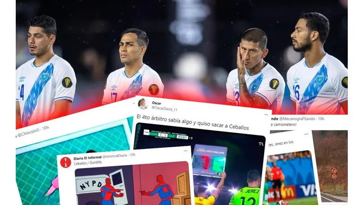 Los memes que dejó la eliminación de Guatemala contra Guadalupe