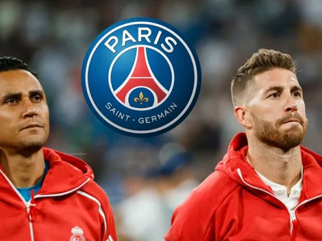 Keylor Navas le da la bienvenida a Sergio Ramos