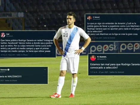 Rodrigo Saravia es el más criticado en las redes por su nivel ante El Salvador