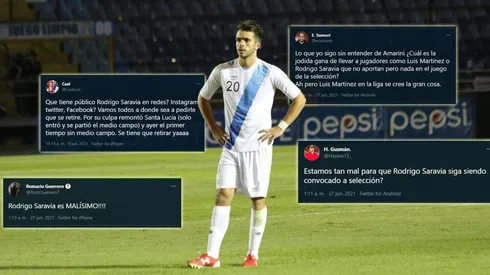 Rodrigo Saravia es el más criticado en las redes por su nivel ante El Salvador