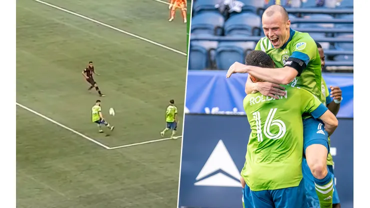 Roldán metió una gran asistencia para el 2-0 de Seattle Sounders