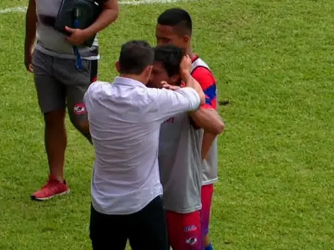 Sebastián Bini agrede a un jugador rival