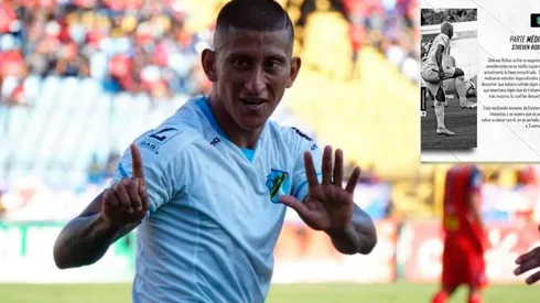 Comunicaciones expide parte médico de Stheven Robles: qué tiene y cuándo volverá a jugar