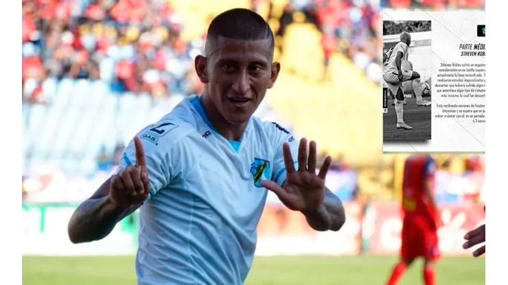 Comunicaciones expide parte médico de Stheven Robles: qué tiene y cuándo volverá a jugar