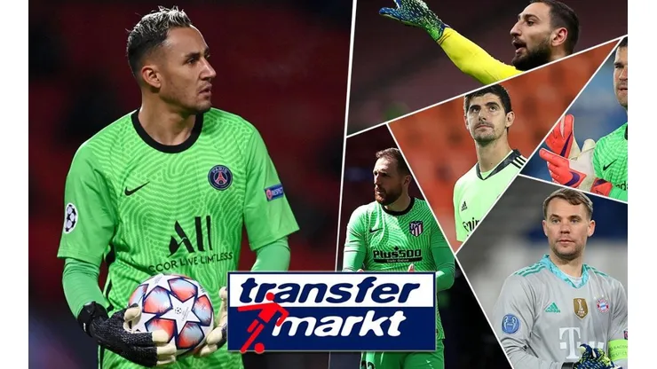 Transfermarkt: el valor de Keylor Navas contra otros arqueros de equipos top