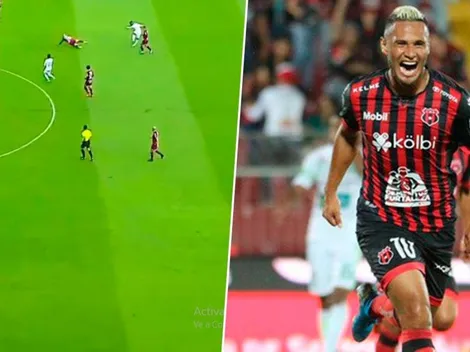 Alex López marca un tremendo golazo y le da la victoria parcial a Alajuelense ante Saprissa [VIDEO]