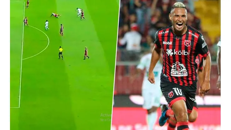 Alajuelense se aventaja contra Saprissa con golazo de Alex López