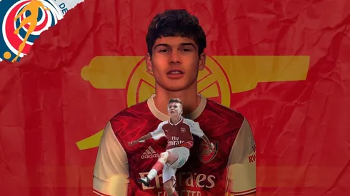 Elián Quesada tiene 16 años y juega en el Arsenal