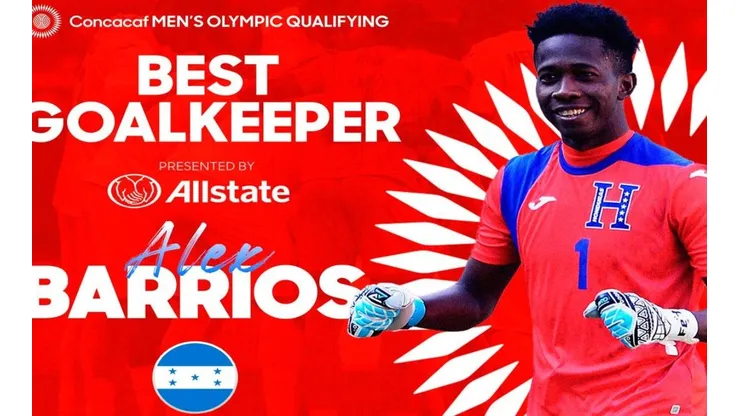 Alex Güity es condecorado por Concacaf como mejor arquero del Preolímpico