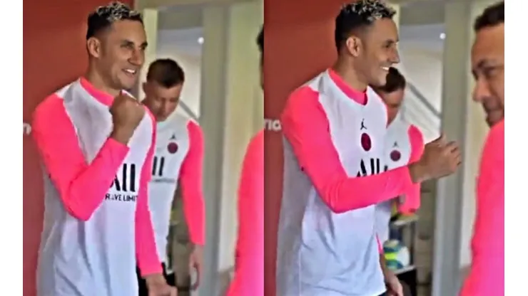 Keylor y Neymar también le dan al baile en el PSG