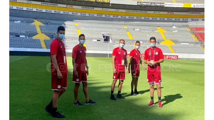 Alineación de Costa Rica para su debut en el Preolímpico