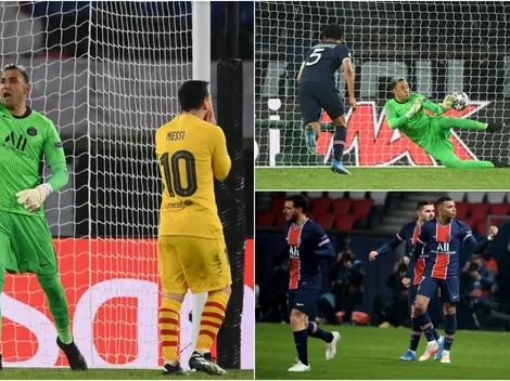 El PSG elimina al Barcelona con Keylor Navas como figura