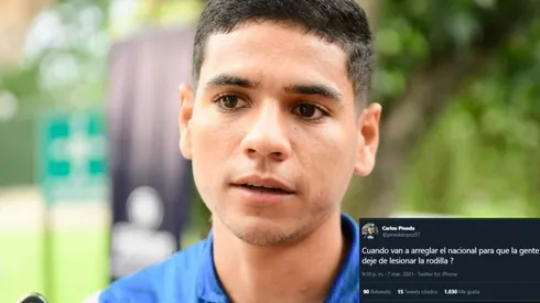 Carlos Pineda: "¿Cuando van a arreglar la cancha del Estadio Nacional?"