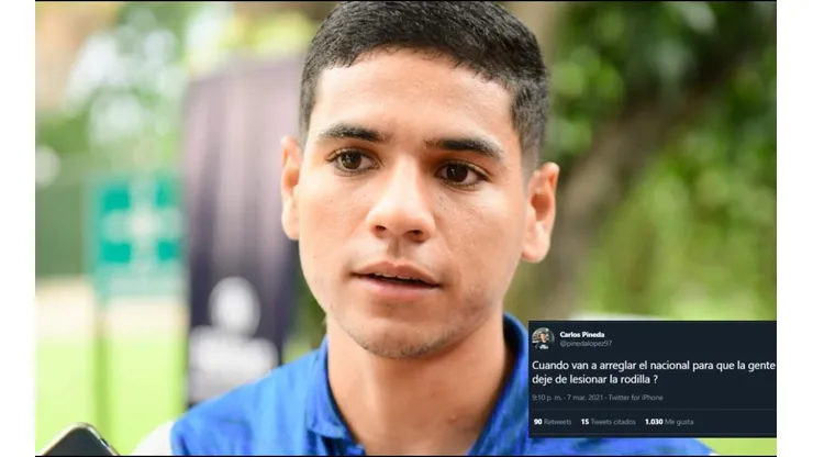Carlos Pineda: "¿Cuando van a arreglar la cancha del Estadio Nacional?"