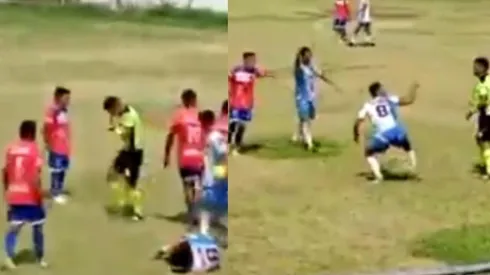 ¡Jugador agrede a un árbitro y se suspendió el partido!