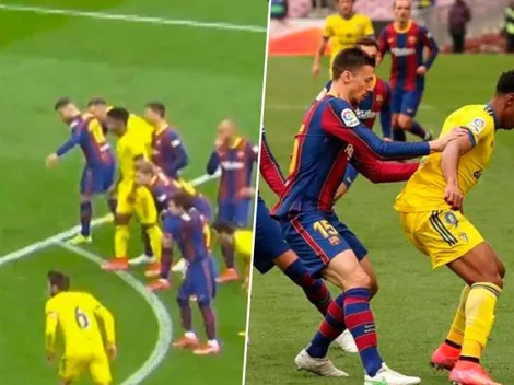 Choco Lozano es agredido por Lenglet durante el penal del Cádiz [VIDEO]