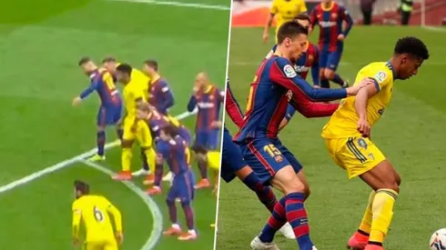 Choco Lozano es agredido por Lenglet durante el penal