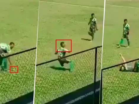 Viral: futbolista finge ser agredido en Guatemala de manera insólita [VIDEO]