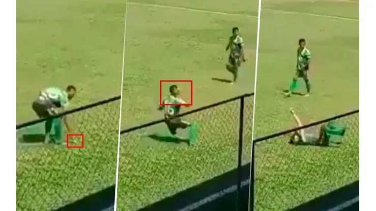 Viral: futbolista finge ser agredido en Guatemala de manera insólita [VIDEO]