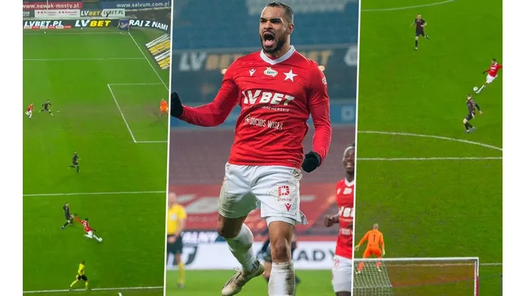 Felicio Brown marca el mejor gol de su carrera y le da la victoria al Wisla Cracovia de Polonia