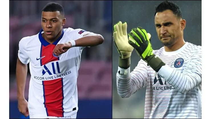 Keylor Navas llenó de elogios a Kylian Mbappé tras el partido ante Barcelona