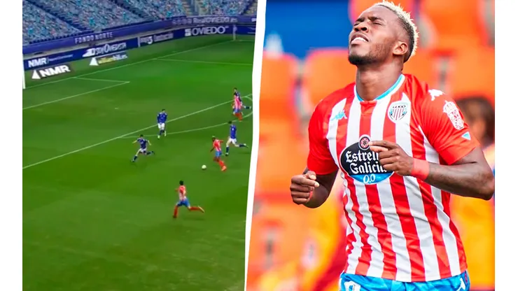 José Luis Rodríguez marcó un golazo para el CD Lugo de España