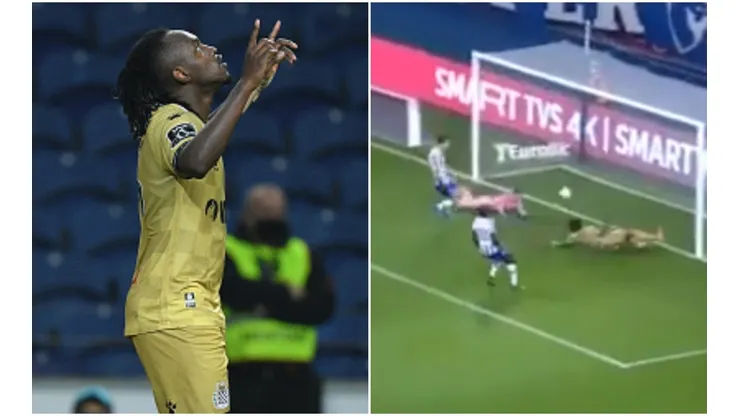 Alberth Elis anotó en el empate ante Porto