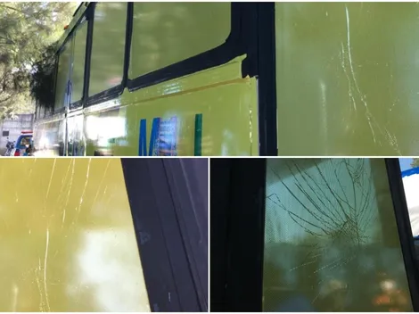 El bus de Guastatoya fue dañado por aficionados de Municipal