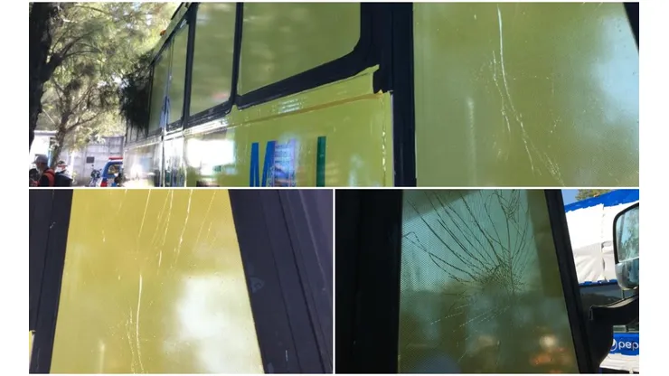 El bus de Guastatoya fue dañado por aficionados de Municipal