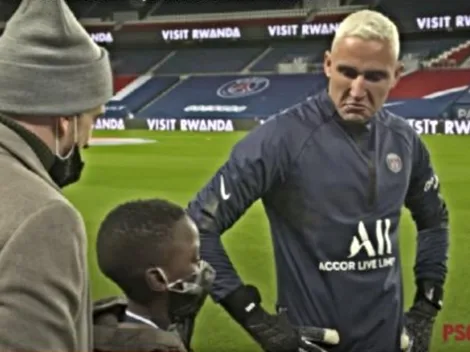 Keylor Navas y un niño senegalés que conmovió al PSG
