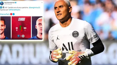 PSG 4-0 Montpellier: Keylor Navas fue sustituido en el entretiempo