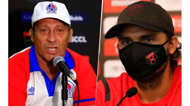 Liga Concacaf: las declaraciones de Andrés Carevic y Pedro Troglio tras Alajuelense-Olimpia