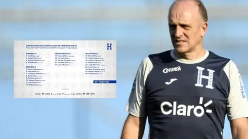 Fabián Coito entrega primer convocatoria sub 23 de Honduras