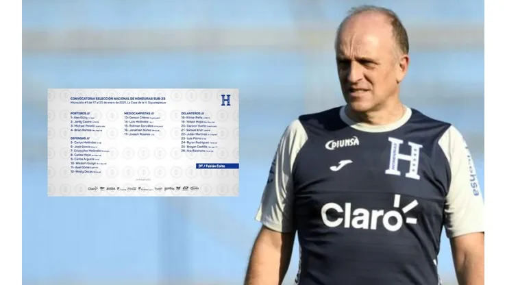 Fabián Coito entrega primer convocatoria sub 23 de Honduras