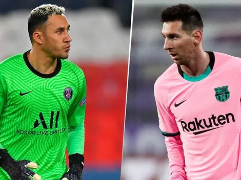 Keylor Navas recibe particular regalo de Lionel Messi