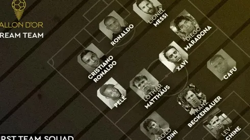 France Football revela Dream Team histórico del Balón de Oro