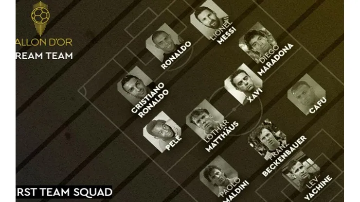 France Football revela Dream Team histórico del Balón de Oro