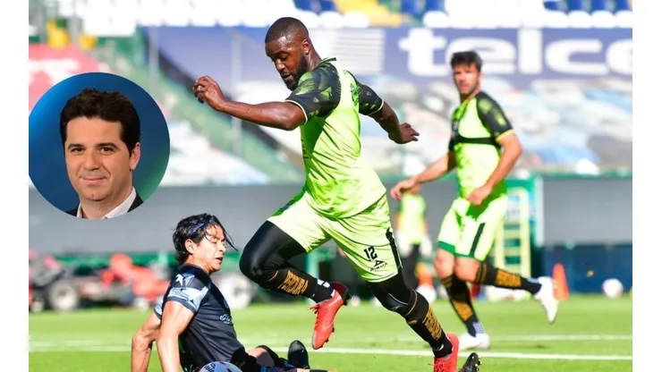 Andrés Agulla ve a Joel Campbell en la final en México