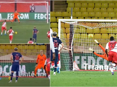 Keylor Navas no pudo detener el penal con el que perdió el PSG ante Mónaco