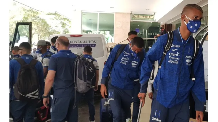 Honduras arribó a Guatemala para afrontar el partido amistoso